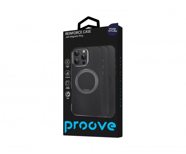 Чехол Proove Reinforce Case with Magnetic Ring iPhone 14 Pro Black